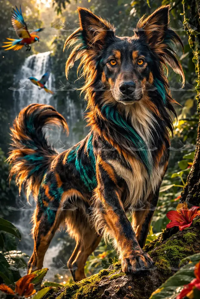 Canopy Glide Hound/Cão Deslizante do Dossel/Sabueso Planeador del Dosel Digital Artwork