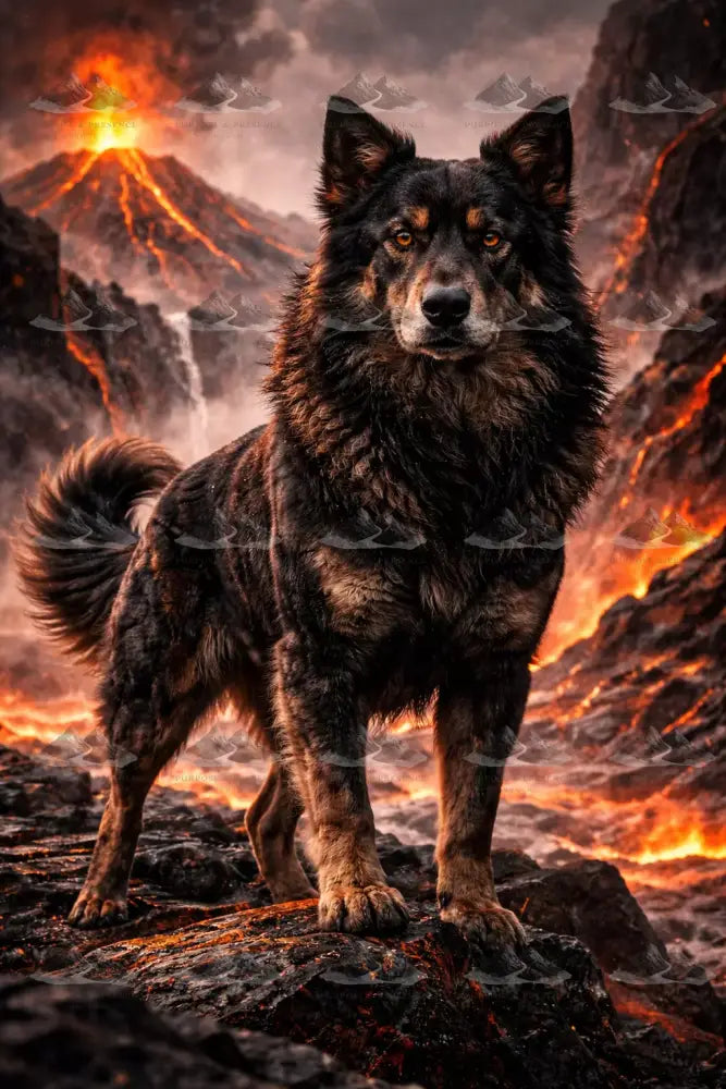 Ember Ridge Sentine/Cão Sentinela da Ember Ridge/Centinela de Ember Ridge Digital Artwork