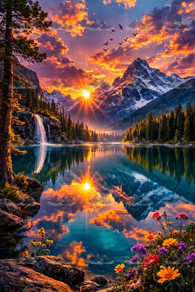 Reflections of the Summit / Reflexos do Cume / Reflejos de la Cumbre Digital Artwork